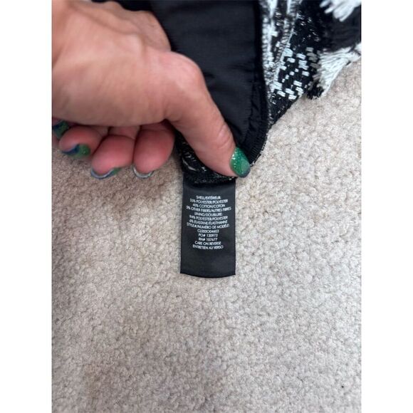 EUC Alice and Olivia Women's Tweed Check Mini Skort Black and White Size 10 - Picture 4 of 5